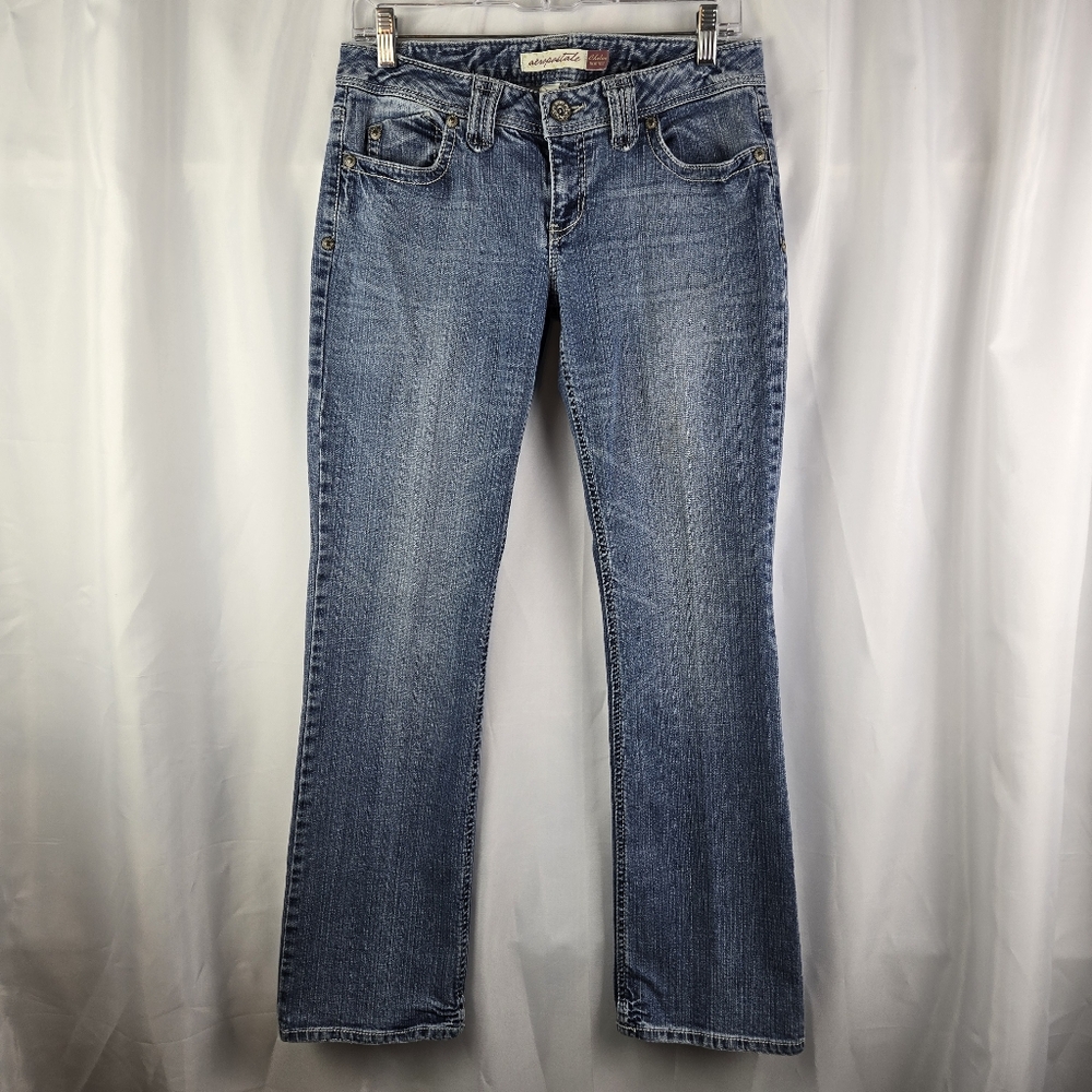 Y2K Aeropostale Chelsea Bootcut Blue Denim Jeans Juniors Size 7/8